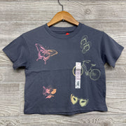 NEW Boxy Cropped Shirt Butterflies Flip Flops 8