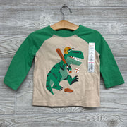 NEW LS Shirt Dinosaur Baseball 12M