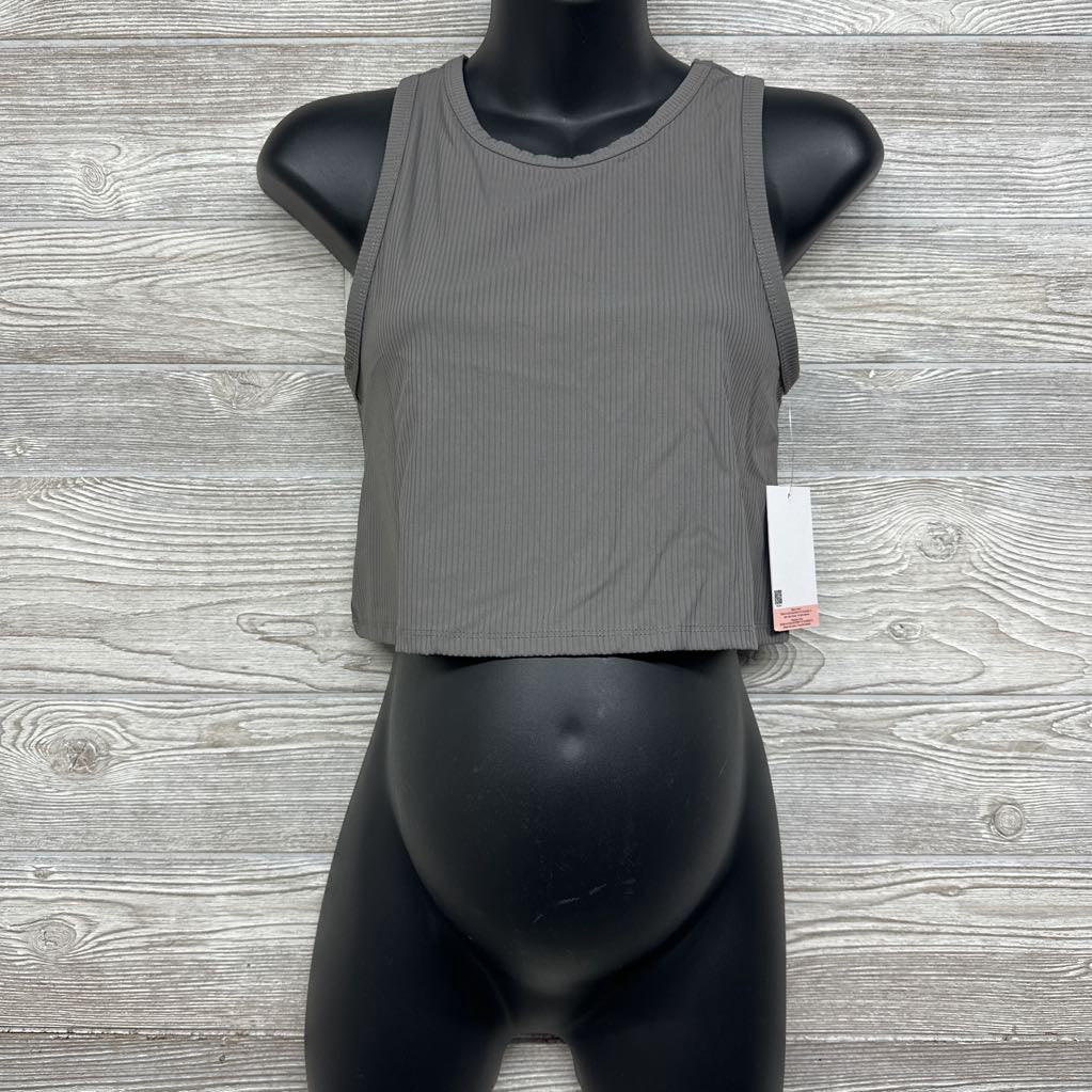 NEW Ribbed Active Cropped Tank Top Small