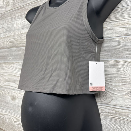NEW Ribbed Active Cropped Tank Top Small