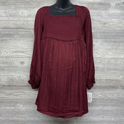 NEW LS Pleated Smocked Dress XXL