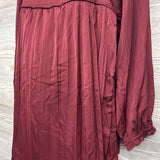 NEW LS Pleated Smocked Dress XXL