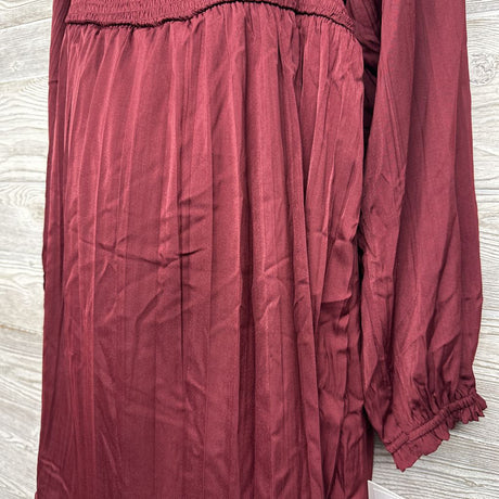 NEW LS Pleated Smocked Dress XXL