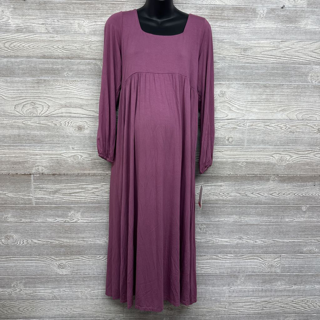 NEW LS Square Neck Maxi Dress Medium