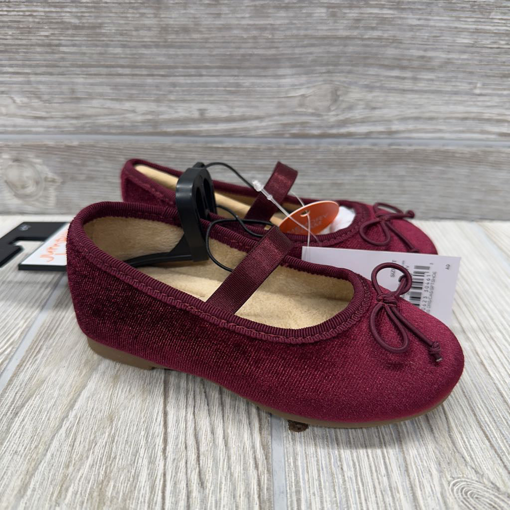 NEW Juniee Velour Flats 6c
