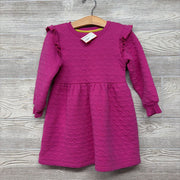 LS Heart Quilted Dress 4-5