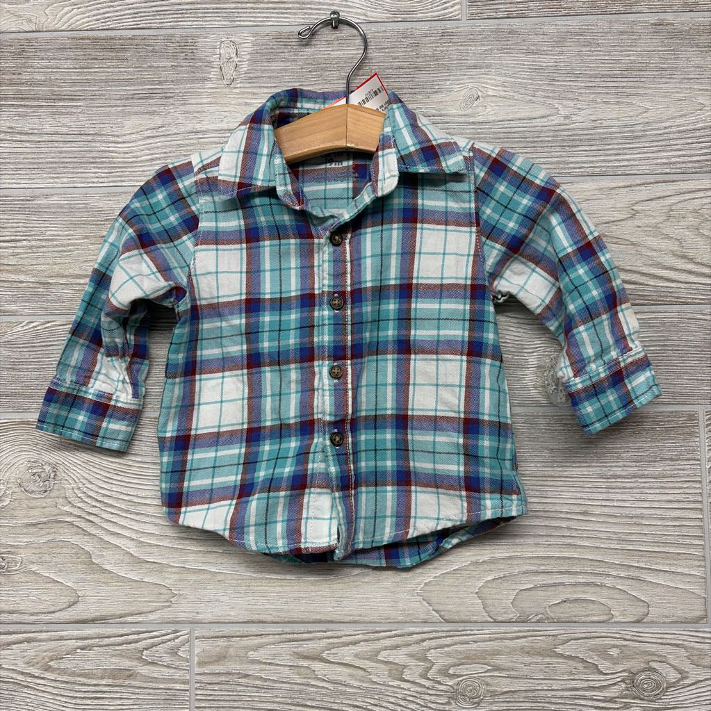 LS Plaid Button Up Shirt 9M