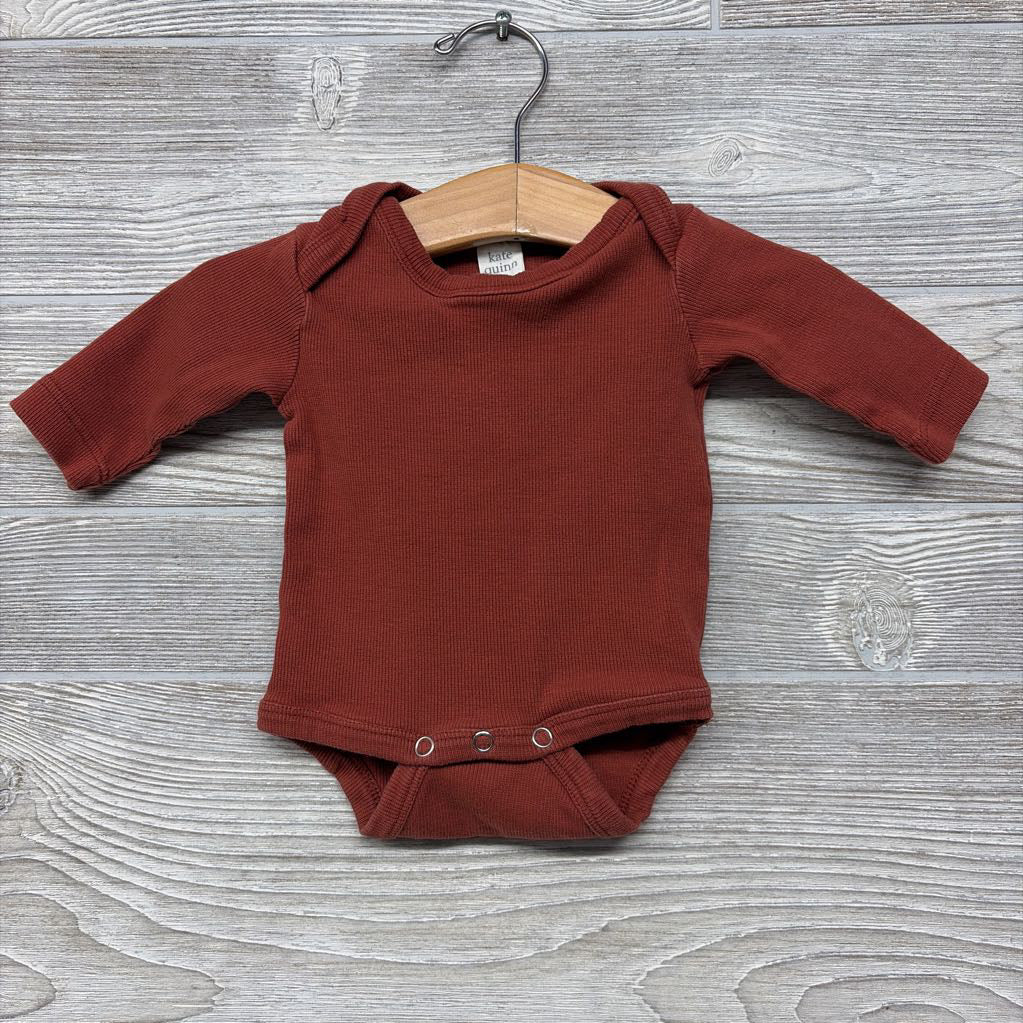 LS Ribbed Bodysuit 0-3M