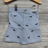NEW Polo Shirt & Seersucker Shorts Whales Stripes 18M