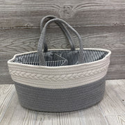Rope Basket Diaper Caddy
