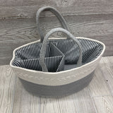 Rope Basket Diaper Caddy