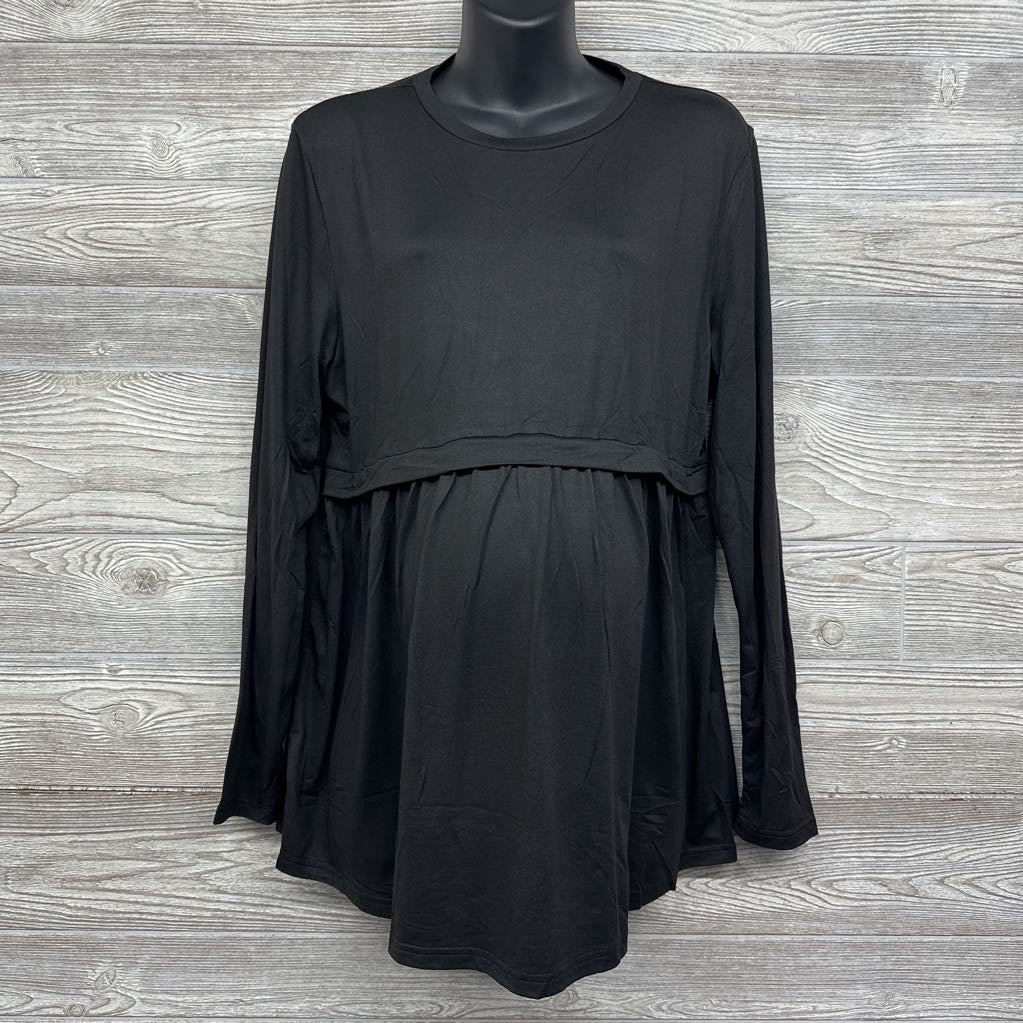 NEW Pleated LS Shirt XXL