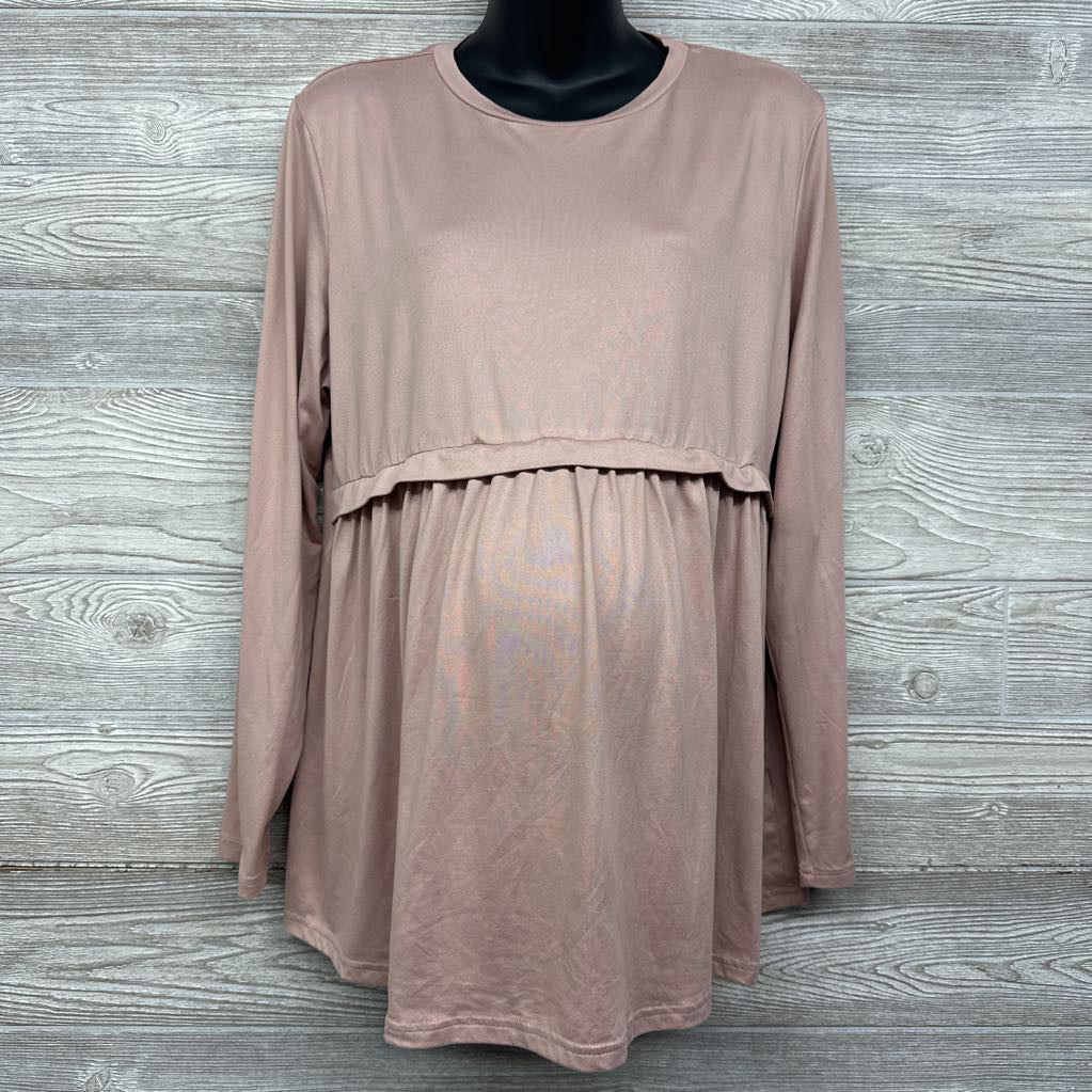 Pleated LS Shirt XXL