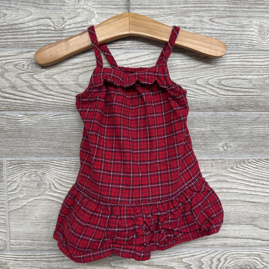 Tank Plaid Flare Dress 0-3M