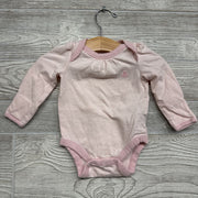 LS Bodysuit Stripes Embroidered Bear 0-3M