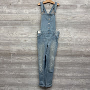 NEW Distressed Denim Overalls 14 *