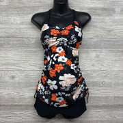 2 Pc Swimsuit Flowers S