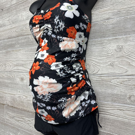 2 Pc Swimsuit Flowers S