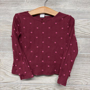 LS Ribbed Shirt Apples 4t