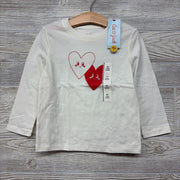 NEW LS Shirt Hearts 4t