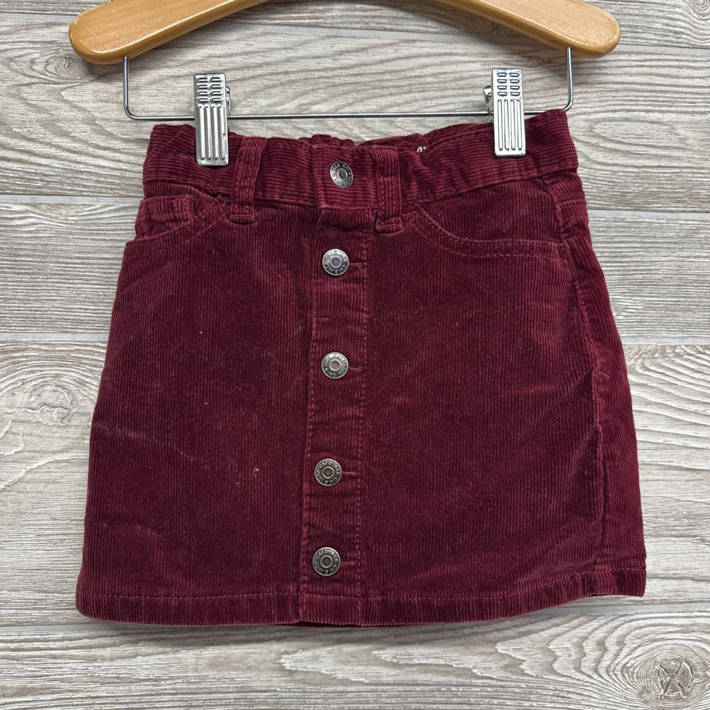 Cord Skirt Buttons 3t