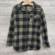 LS Button Up Flannel Shirt Buffalo Plaid 8