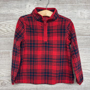 1/4 Zip Plaid Fleece Pullover 4T