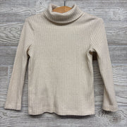 LS Ribbed Turtle Neck Shirt Shimmer 4T