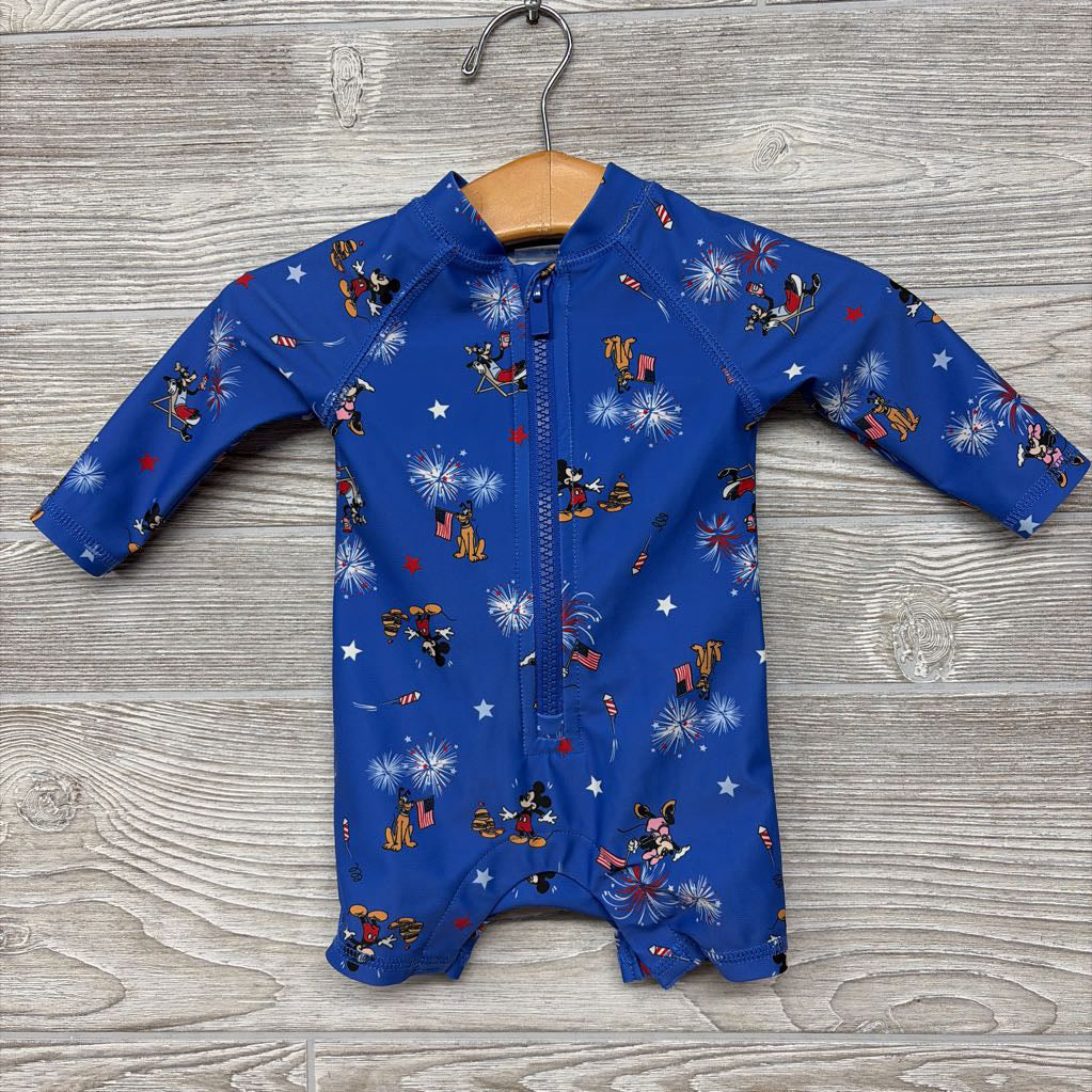 LS Swim Outfit Disney Mickey Mouse Fireworks 0-3M