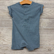 Shorty Romper Stripes Cuffed Sleeves 6M