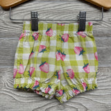 Tank Top & Shorts Gingham Strawberries 0-3M