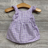 Woven Gingham Flutter Sleeve Shirt & Bubble Shorts 3M