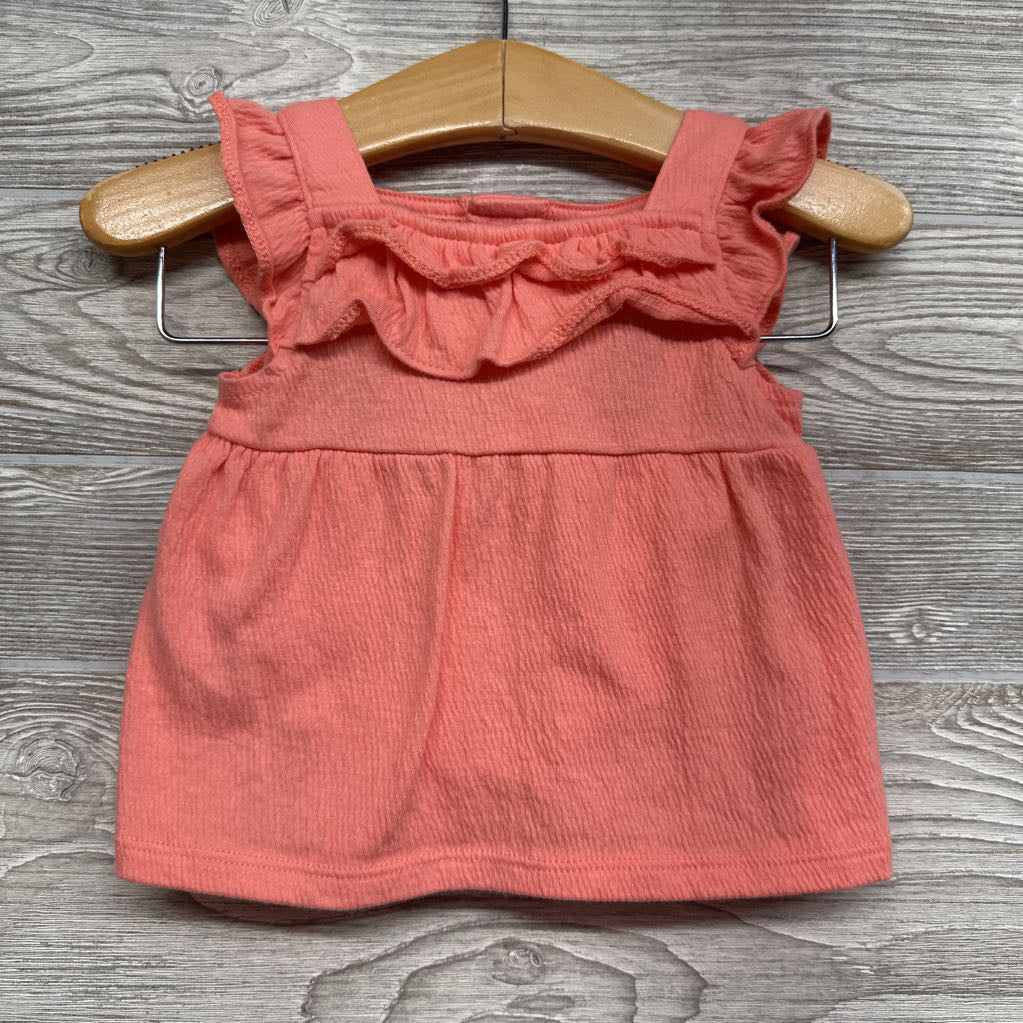 Bodysuit, Textured Flutter Sleeve Dress & Bloomers Peaches 3M