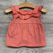 Bodysuit, Textured Flutter Sleeve Dress & Bloomers Peaches 3M