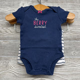 Flutter Sleeve Shirt, Bodysuit & Bubble Shorts The Berry Sweetest NB