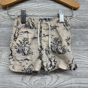 Drawstring Linen Shorts Bears 12M