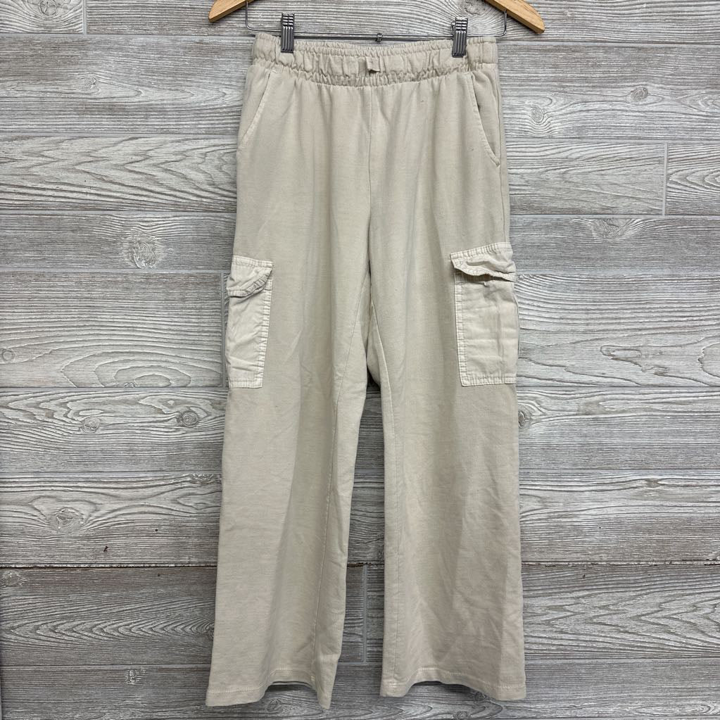 Cargo Wide Leg French Terry Pants 14