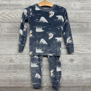 2 Pc Cozy Pj Polar Bears 3t