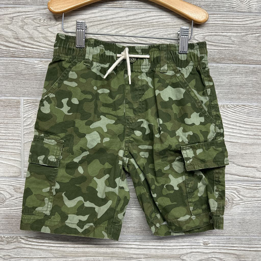 Drawstring Camo Cargo Shorts 7
