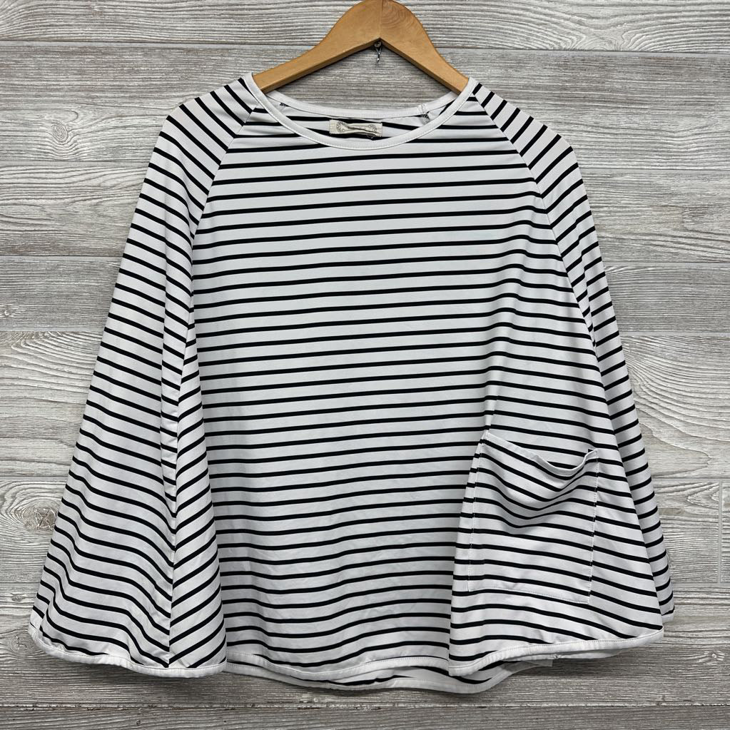 Nursing Poncho Stripes