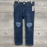 NEW Rockstar Jeggings Heart Knees 4t