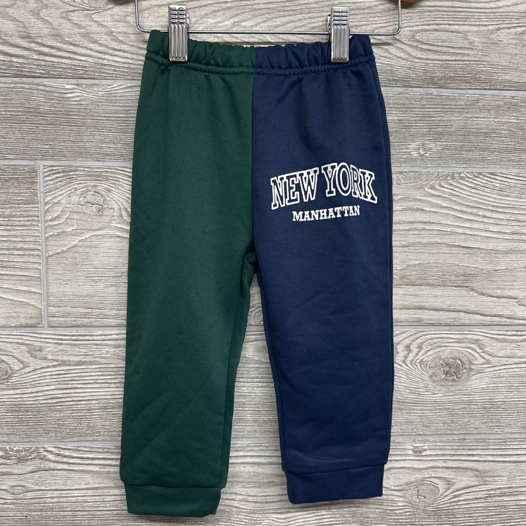 LS Shirt W/ Hood New York & Pants 12-18M
