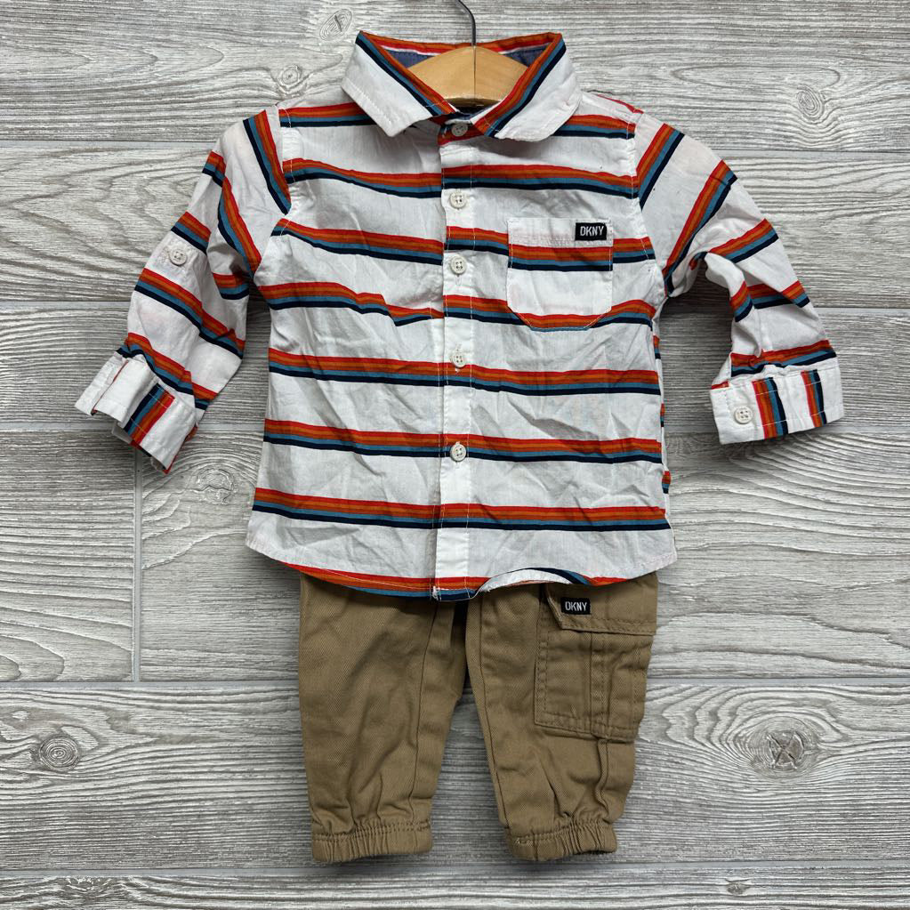 Button Up Shirt Lines & Cargo Pants 12M
