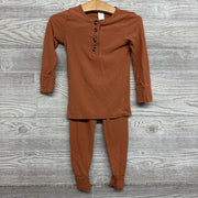 2 Pc Bamboo Ribbed Bodysuit & Pants 2t