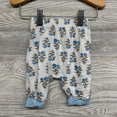 Modal LS Bodysuit & Pants Flowers & Headband 0-3M