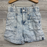 Acid Washed Denim Shorts High Waist8