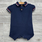 Knit Polo Shorty Romper 6M