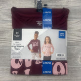 NEW 2 Pk LS Shirts Love Is All You Need/Hearts 10/12