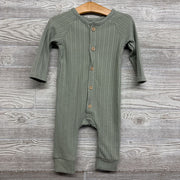 LS Ribbed Button Up Outfit 12M