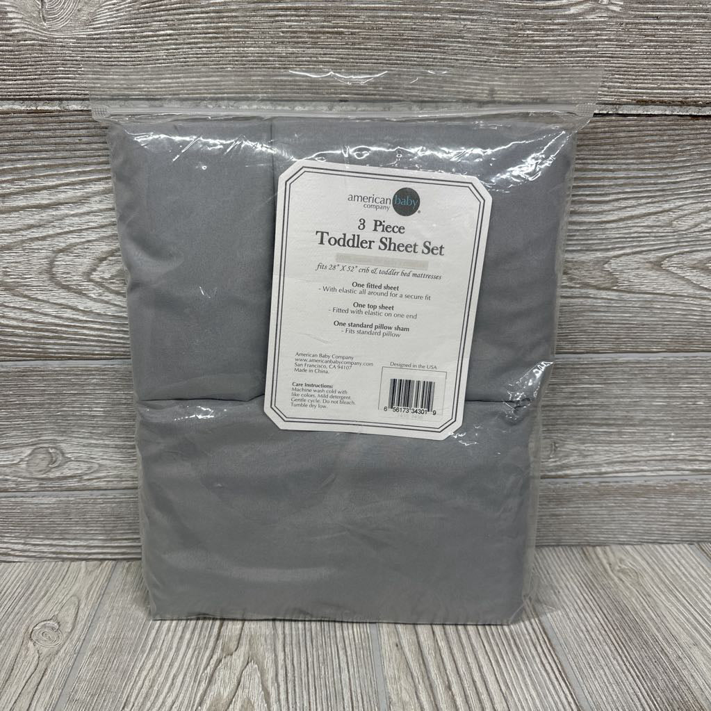 NEW 3 Pc Toddler Sheet Set
